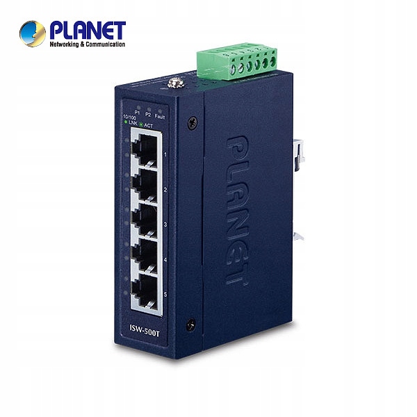 Switch ISW-500T ( 5 x 10/100TX, -40 do +75C ) )