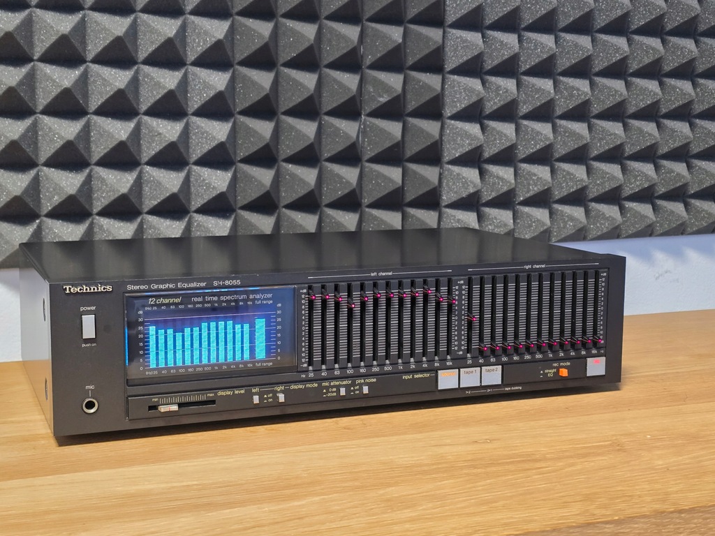 TECHNICS SH-8055 KOREKTOR GRAFICZNY EQUALIZER WYŚWIETLACZ JAK NOWY TOPOWY !