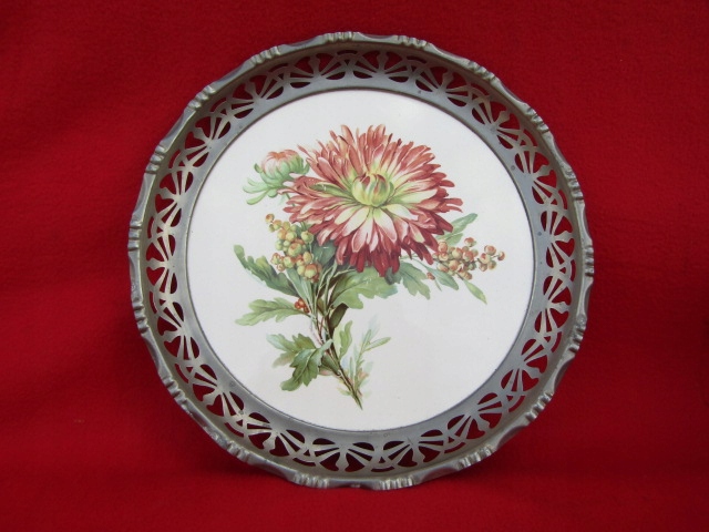 CERAMICZNA PATERKA OKUWANA KWIATY OZDOBA KOLEKCJA