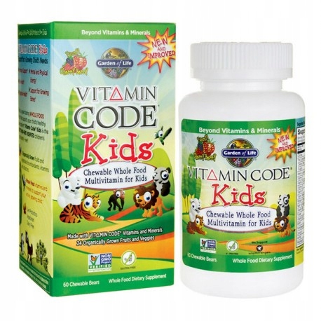 Garden of Life Witaminy Code Kids 60 tabletek do ssania