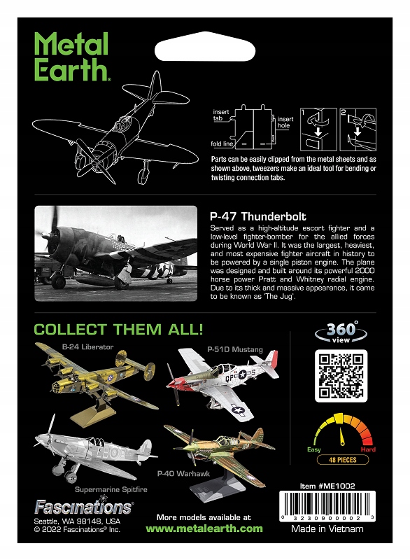Купить Металлическая Земля, Сборная модель P-47 Thunderbolt.: отзывы, фото, характеристики в интерне-магазине Aredi.ru