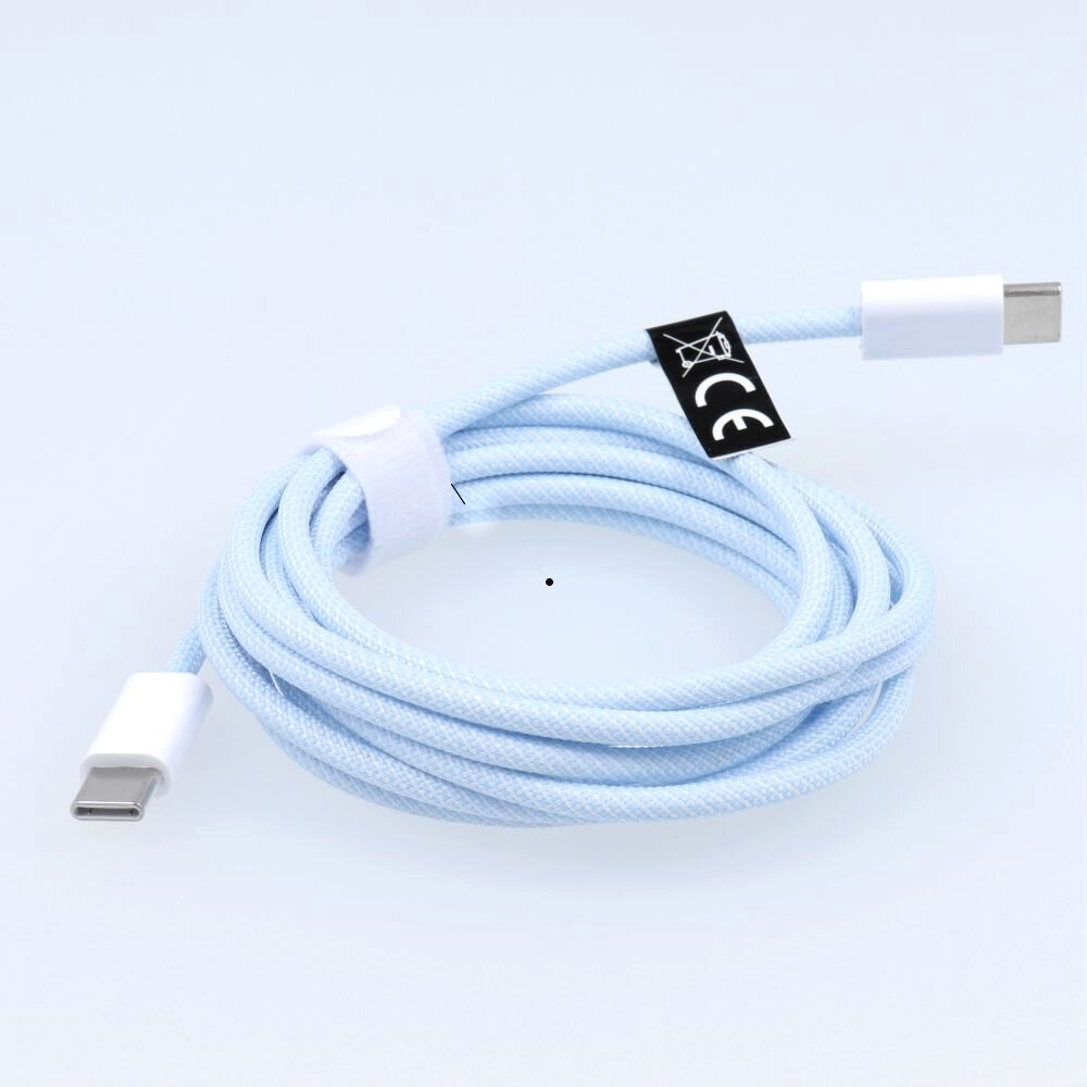 MOCNY KABEL PRZEWÓD USB-C SZYBKIE ŁADOWANIE TYP-C TYPE-C PD 60W QC 3.0 2M