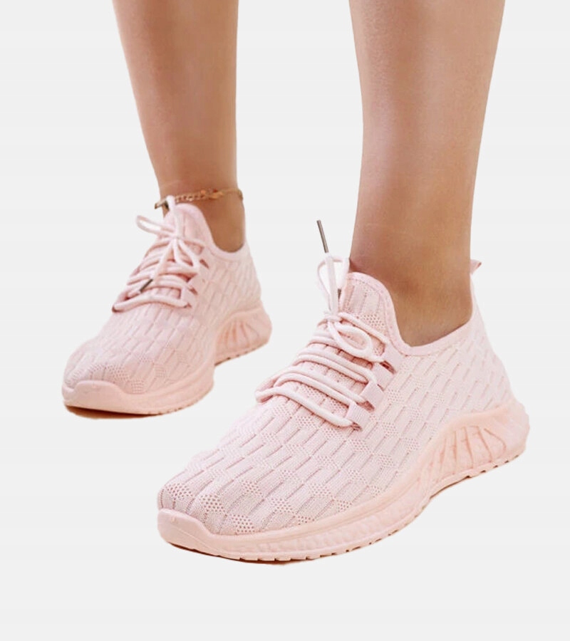 Różowe materiałowe sneakersy Milena 28884 rozmiar 36