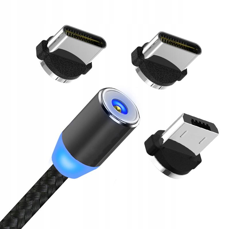 Купить МАГНИТНЫЙ КАБЕЛЬ ЗАРЯДНОЕ УСТРОЙСТВО ДЛЯ IPHONE 3 В 1 MICRO USB C: отзывы, фото, характеристики в интерне-магазине Aredi.ru