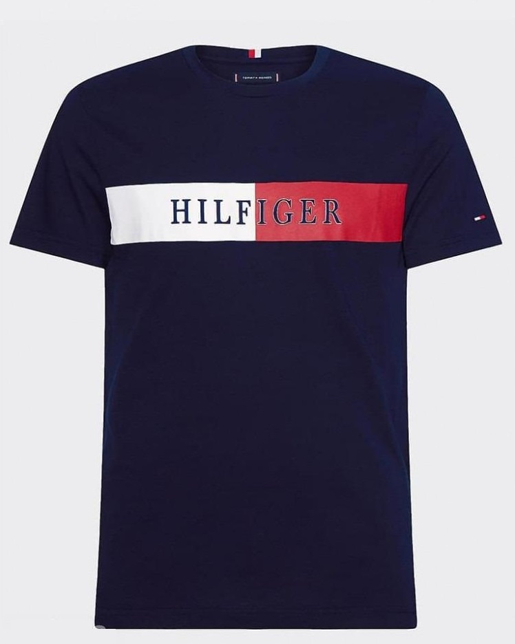 Tommy Hilfiger MW0MW13331 T-shirt Męski Granat XL