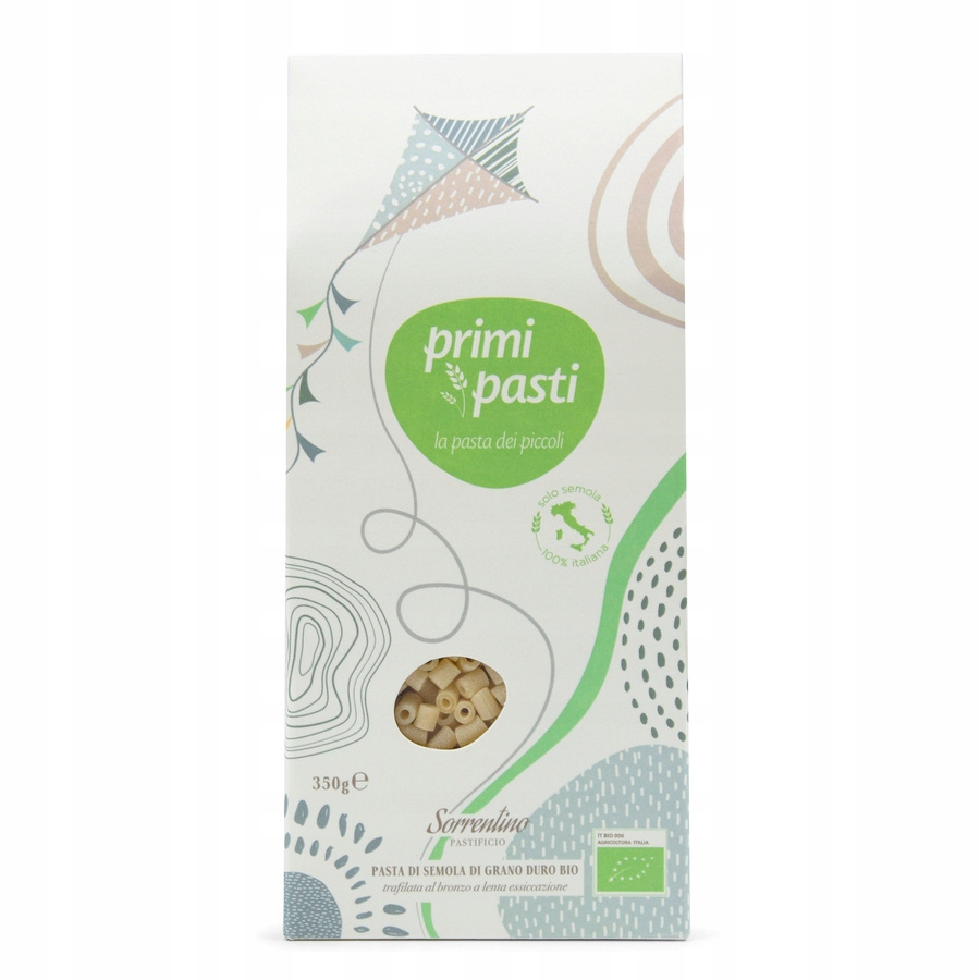 MAKARON PRIMI PASTI DITALINI dla dzieci BIO 350g