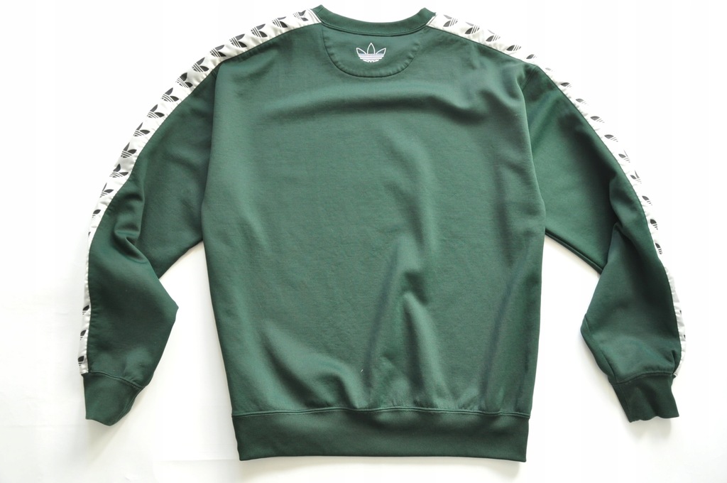 ADIDAS Bluza z lampasem z logo zielona S 13998877897 oficjalne