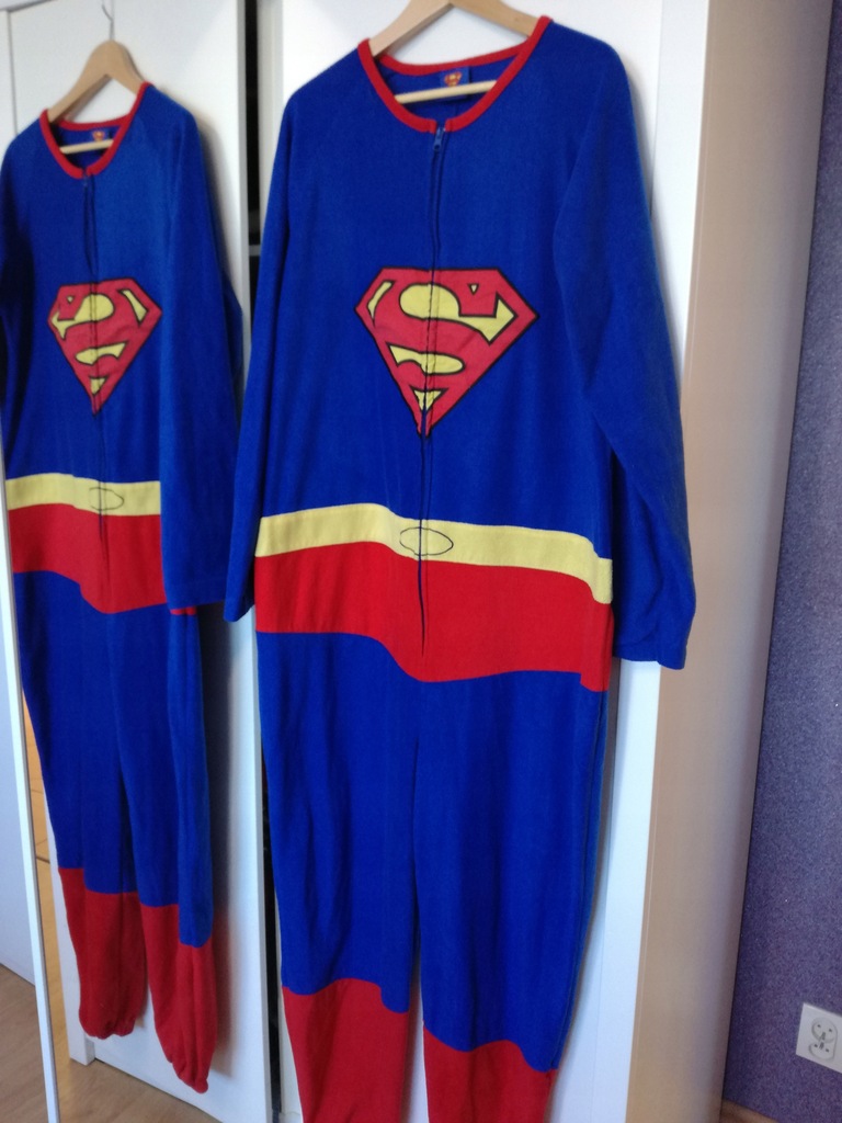SUPERMAN pajac męski oryginał piżama unikat L/XL