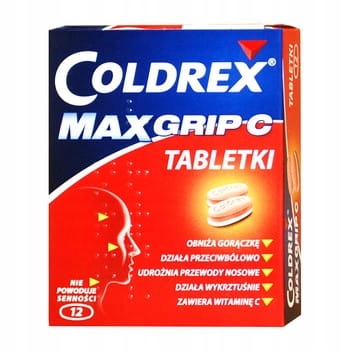 COLDREX MAXGRIP C 12 TABL. przeziębienie, grypa