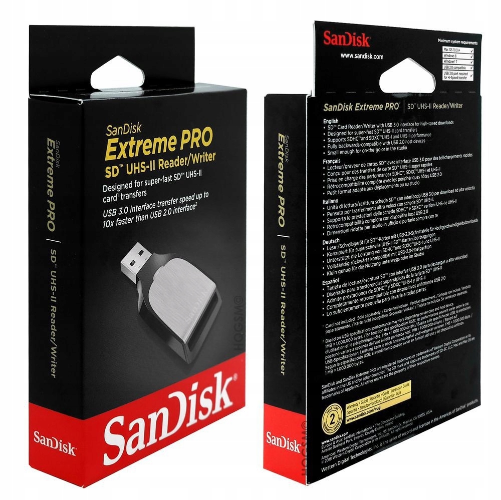 Купить Кардридер SANDISK Extreme PRO SD UHS-II USB 3.0: отзывы, фото, характеристики в интерне-магазине Aredi.ru