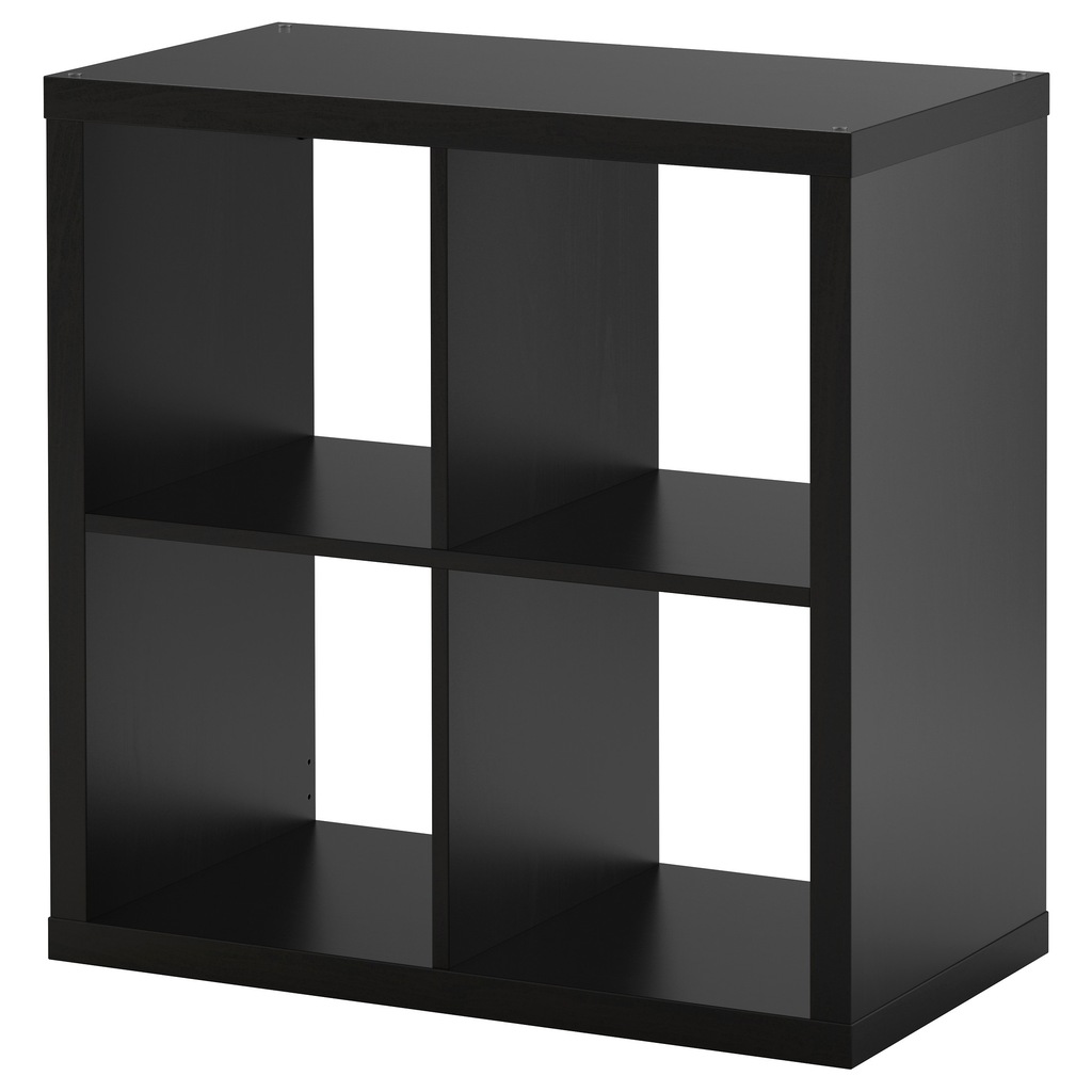 IKEA KALLAX regał półka 77x77 cm CZARNOBRĄZ 7417774602 oficjalne