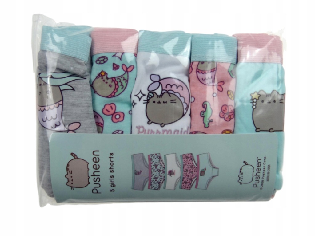 2275* 5szt majtki PUSHEEN 11-12 152 PRIMARK