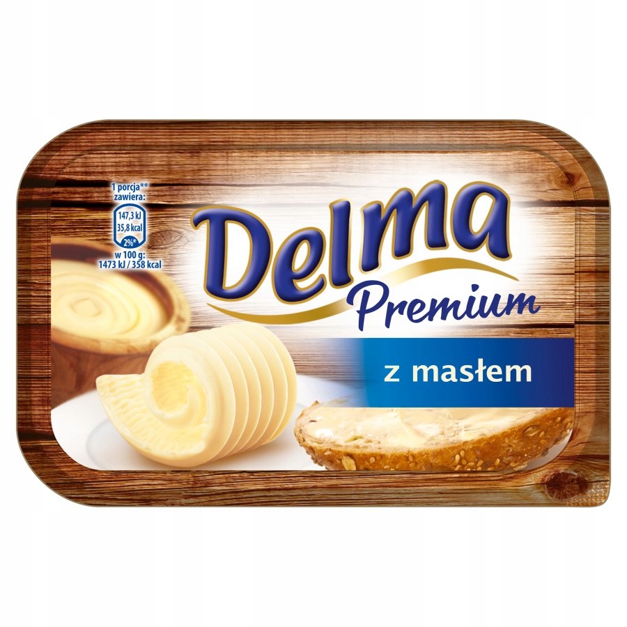 Delma margaryna premium z masłem 450g