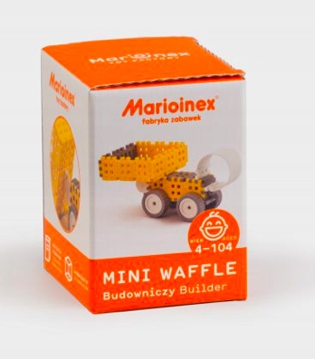 Klocki Waffle Budowniczy zestaw mały Marioinex