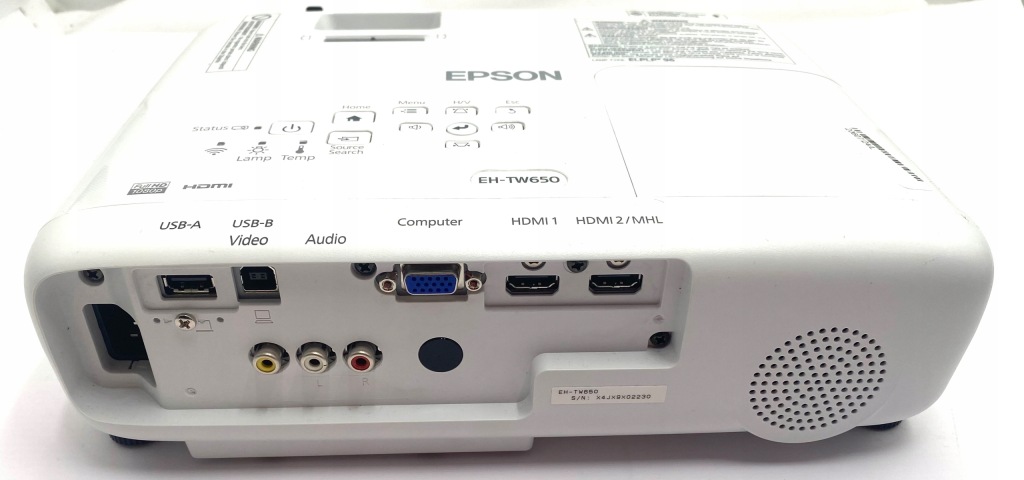 Projektor LCD Epson EH-TW650 biały