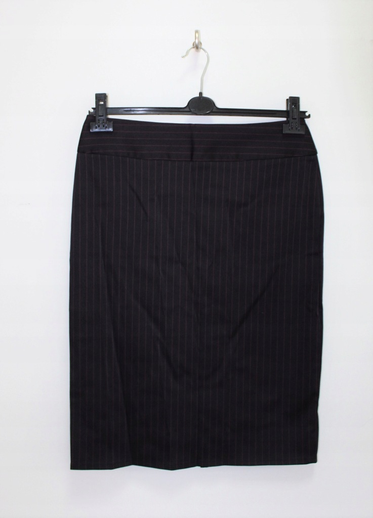 Reserved czarna spódnica fioletowe prążki L 40