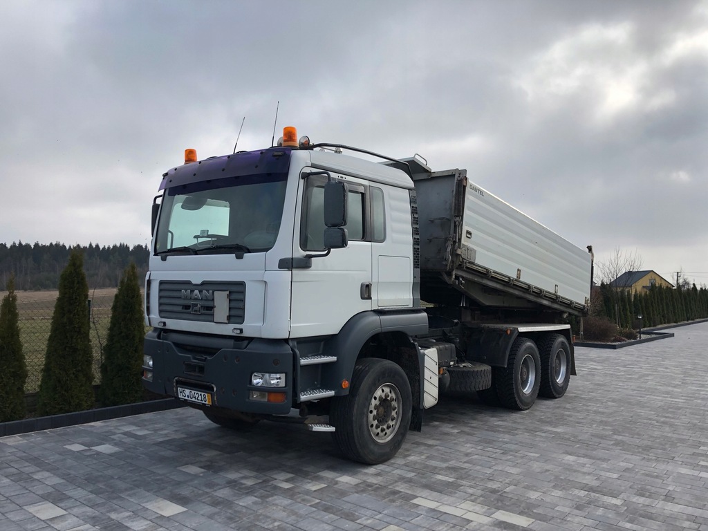 MAN TGA 26.460 / 6X4 / 3X DAUTEL KIPPER / 10 PALET