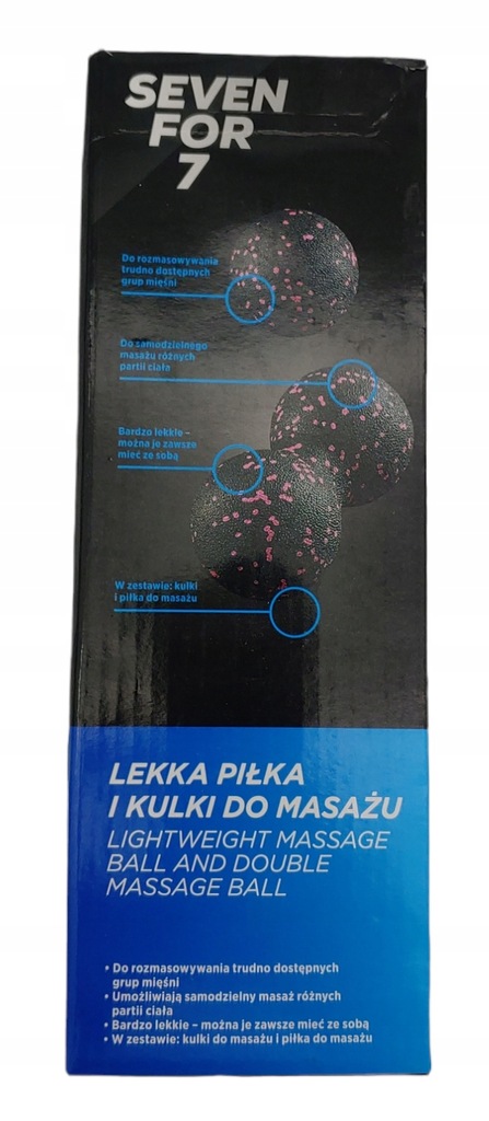 LEKKA PIŁKA I KULKI DO MASAŻU RÓŻOWE SEVEN FOR 7