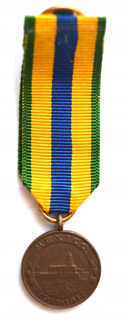 Miniaturka medalu Mexican Service Medal 1911-1917
