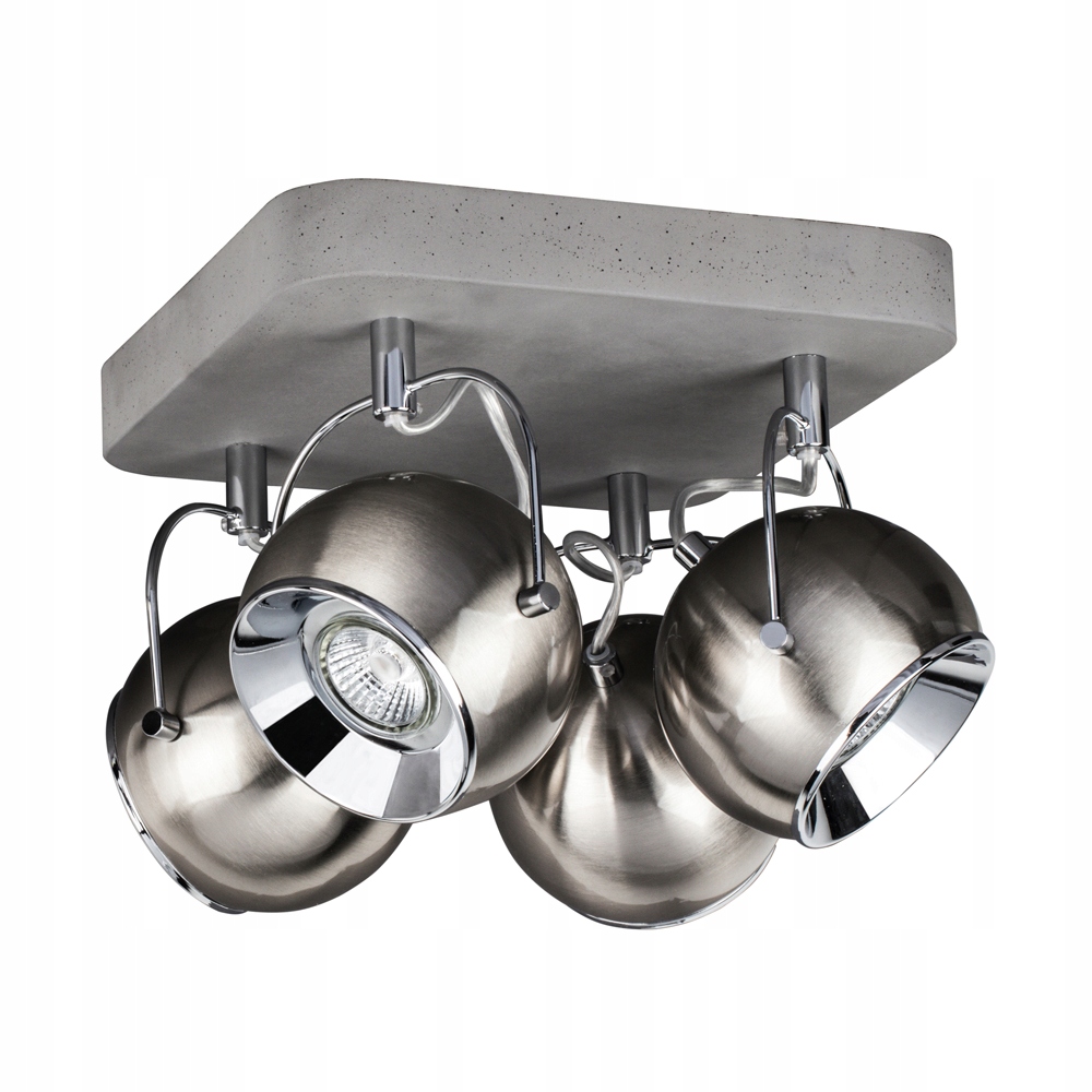 KINKIET SPOT LIGHT BALL CONCRETE 4X6 SZARY 5131436