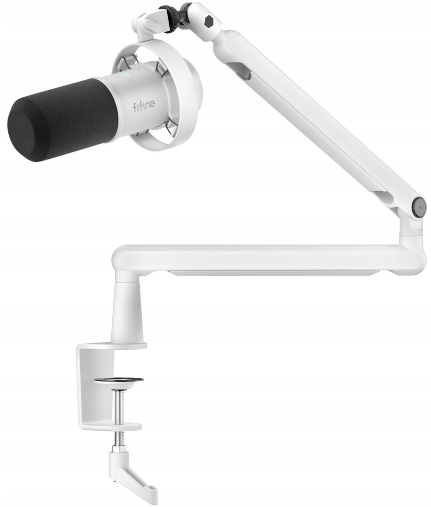 Fifine T688W zestaw mikrofonowy ze statywem XLR USB Biały