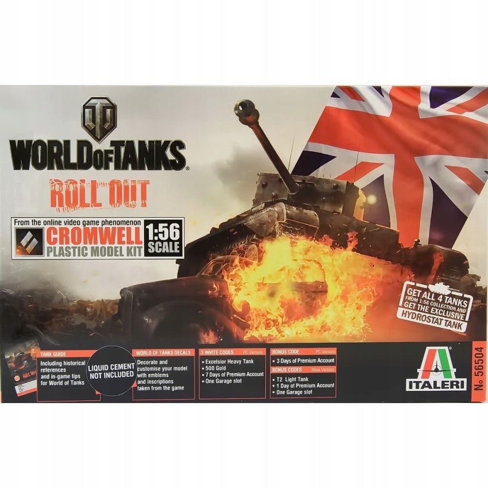 Купить ITALERI WORLD OF TANKS CROMWELL 56504 1:56: отзывы, фото, характеристики в интерне-магазине Aredi.ru