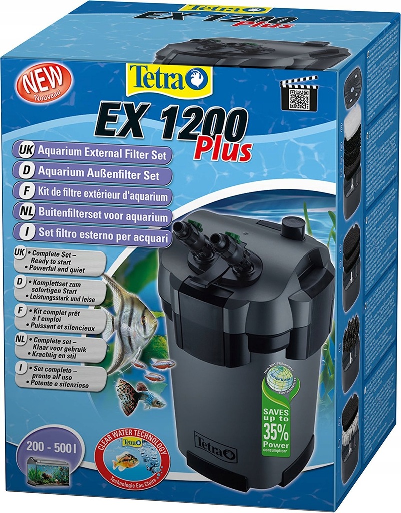 TETRA EX 1200 PLUS FILTR ZEWNĘTRZNY DO 500L