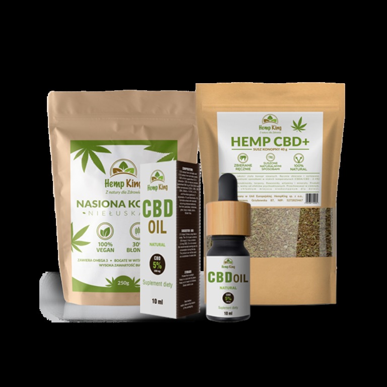 Zestaw naturalnych kosmetyków od Hemp King