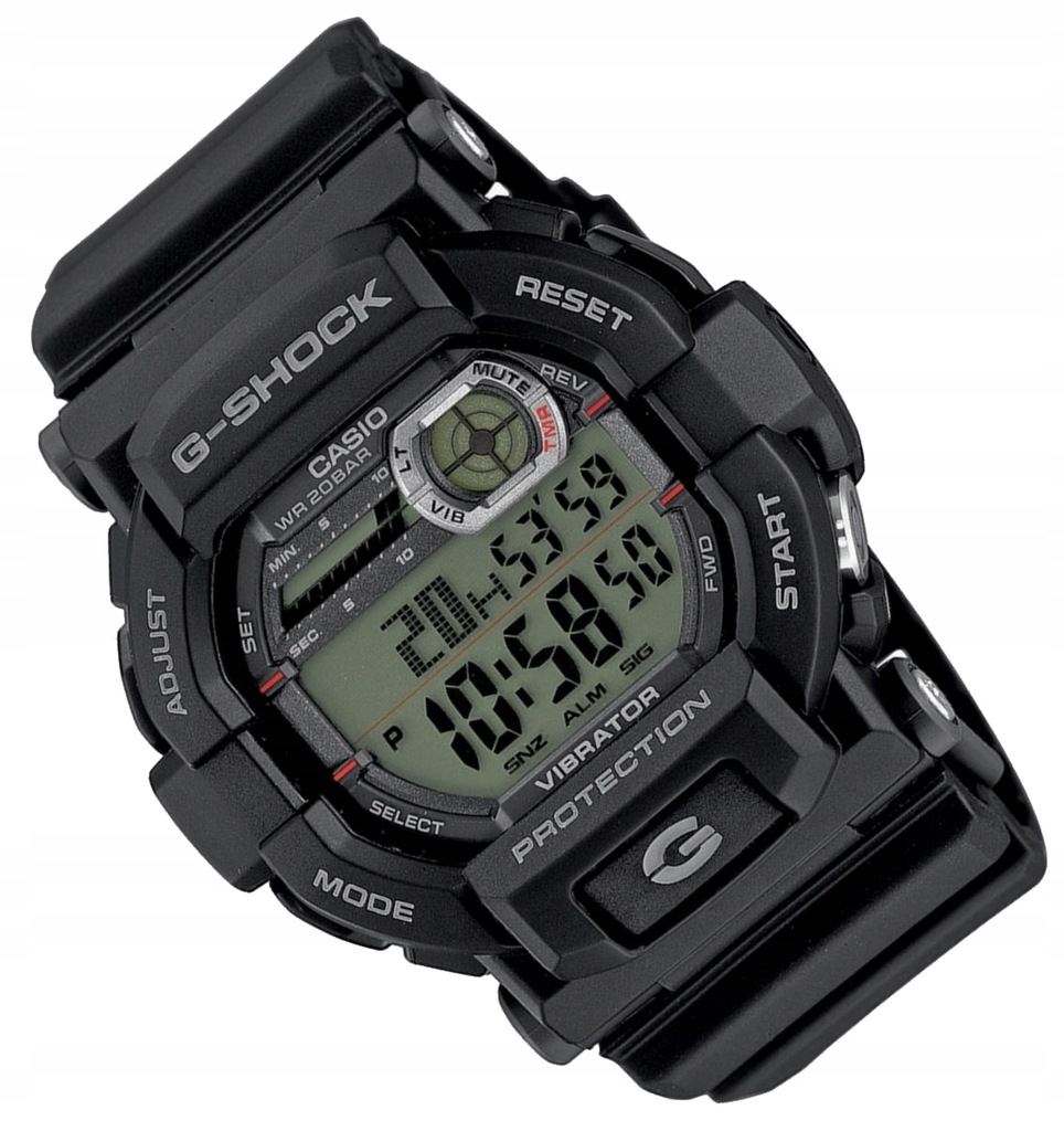 Czarny męski zegarek sportowy Casio G-Shock GD-350 + GRAWER