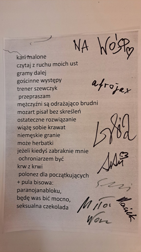 Setlista Afrokolektyw legendarny Afrojax Scena Pod Minogą autografy Poznań