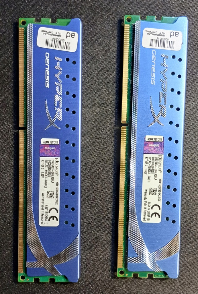 Pamięć RAM Kingston DDR3 8 GB (2x4GB) 1600 KHX1600C9D3K2/8GX - okazja!