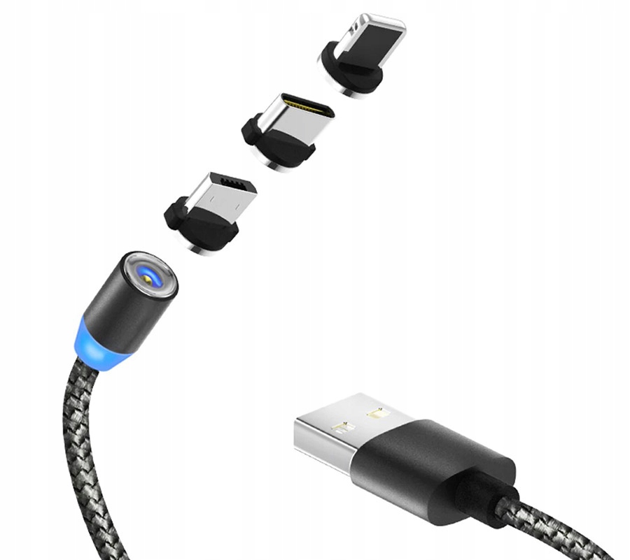 Купить МАГНИТНЫЙ КАБЕЛЬ ЗАРЯДНОЕ УСТРОЙСТВО ДЛЯ IPHONE 3в1 MICRO USB C: отзывы, фото, характеристики в интерне-магазине Aredi.ru