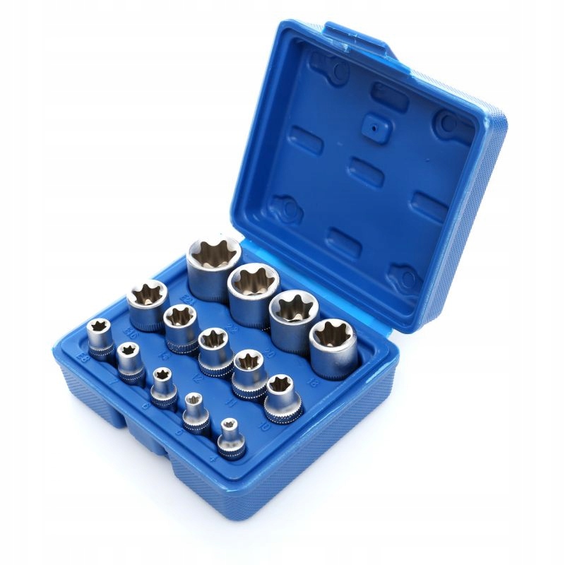 KLUCZE NASADOWE TORX E4-E24 NASADKI TORKS KD10335
