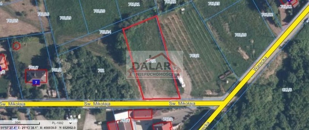 Działka, Czersk, 1400 m²
