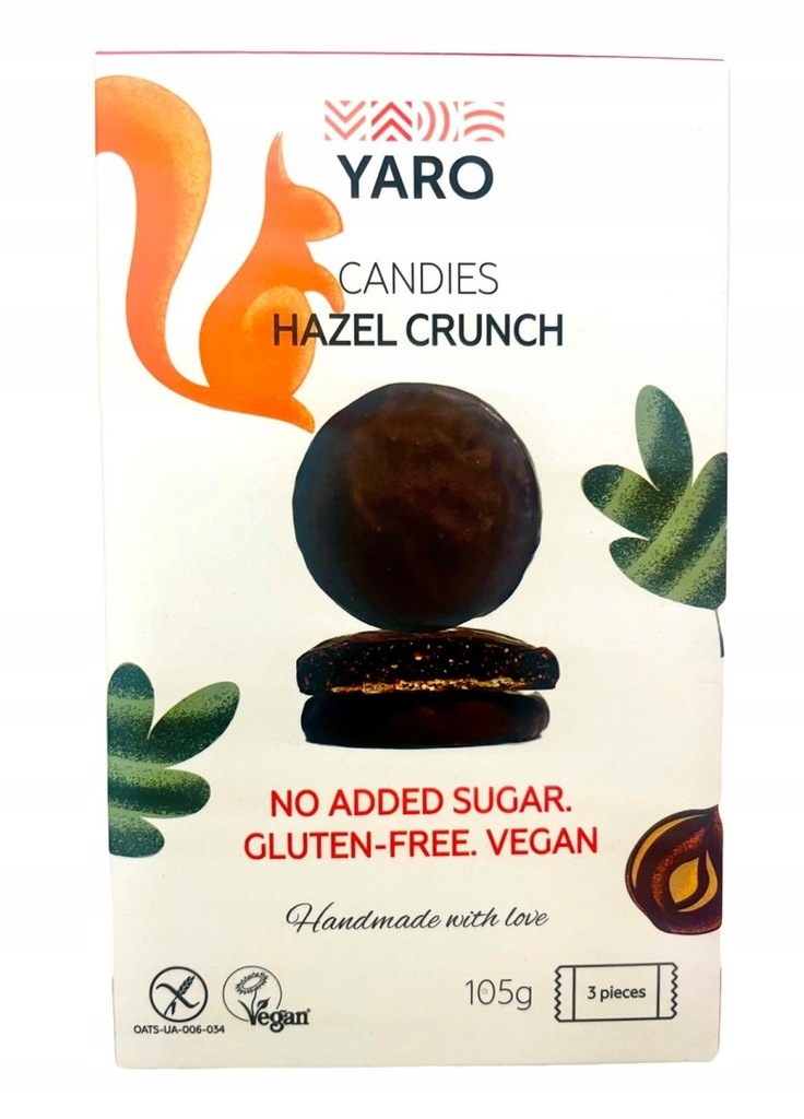 YARO Candies Hazel Crunch, 105g