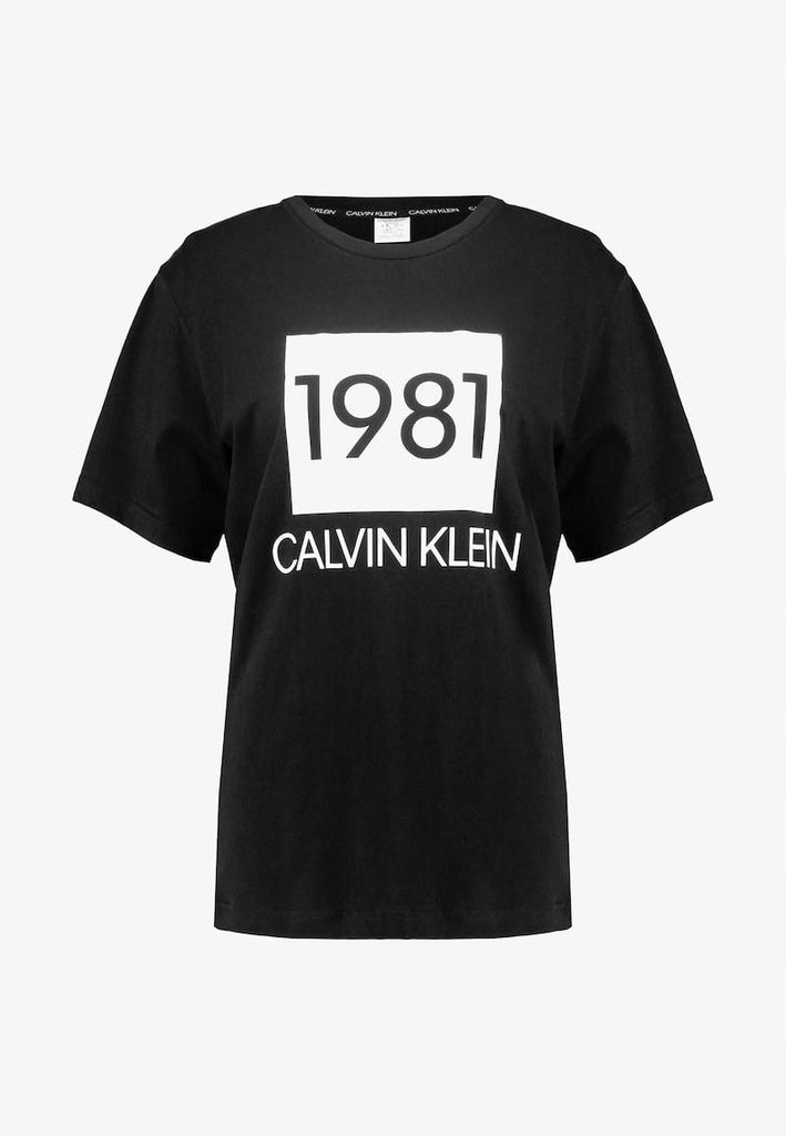 F7D719*CALVIN KLEIN T-SHIRT CZARNA LOGO 38 M I01