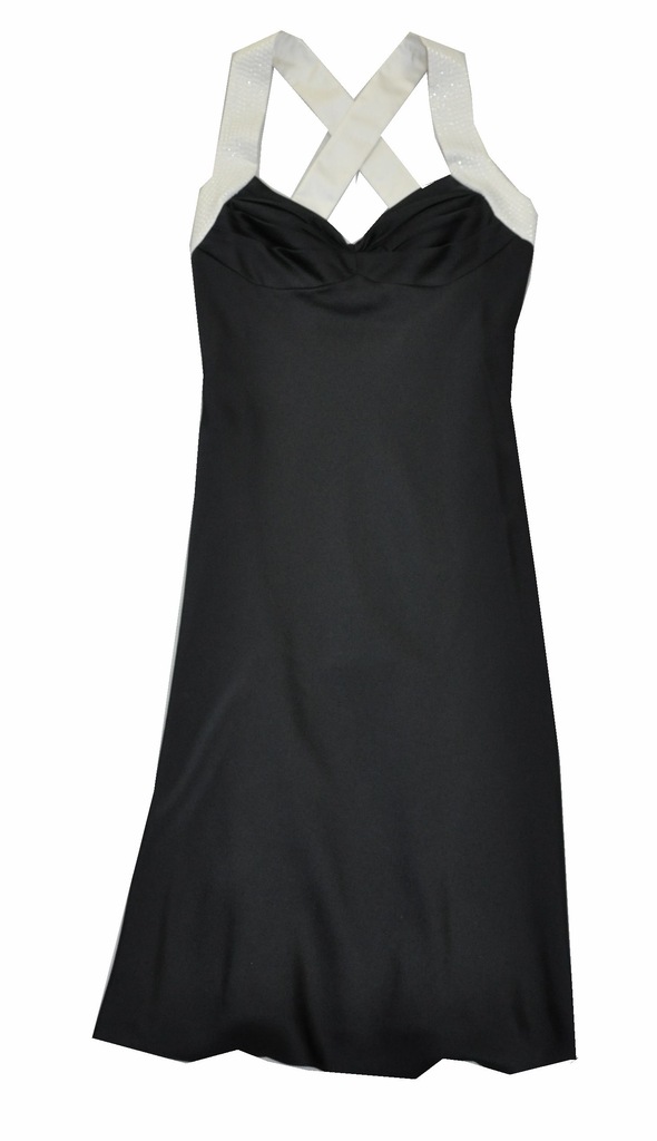 Calvin Klein sukienka suknia wieczorowa czarna 38