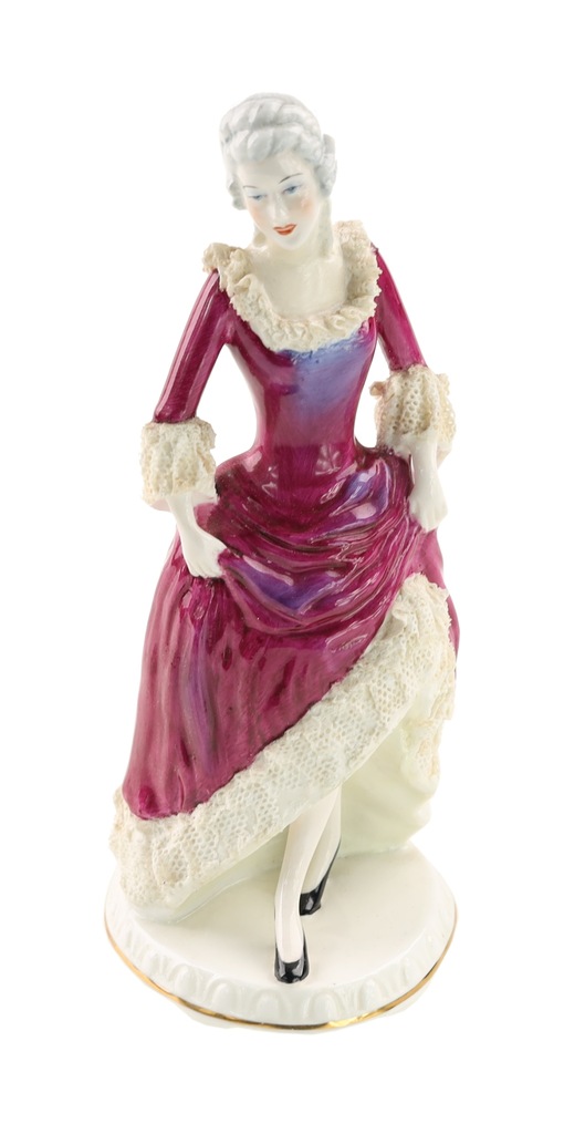 FIGURKA porcelana kostna CHRISTINA Adderley Floral & Figurine Staffordshire