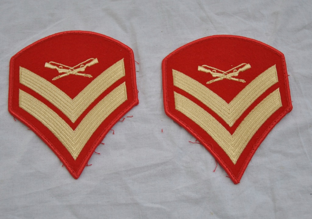 naszywka naszywki 2 sztuki us marine corps Corporal E-4 us army