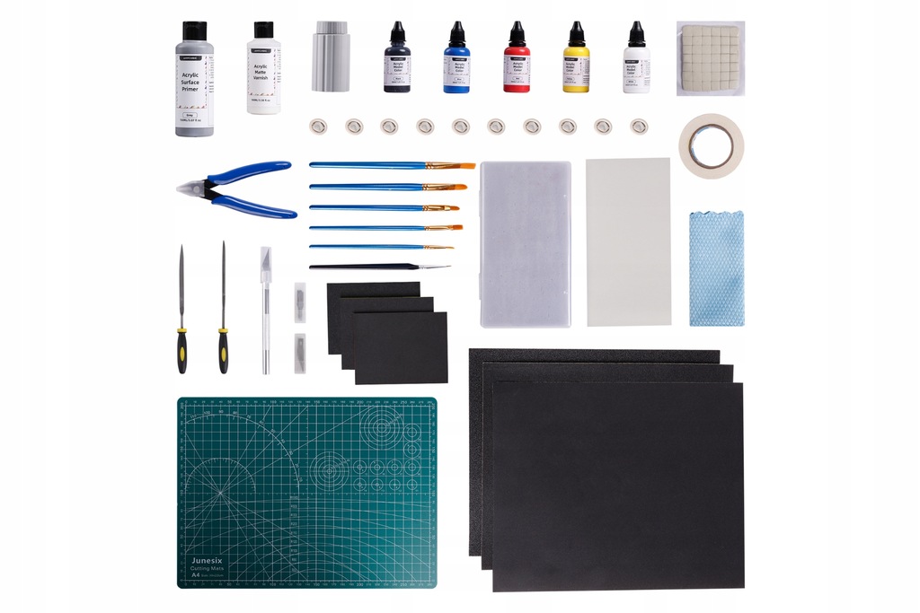 Anycubic Zestaw Farb Akrylowych Post Processing Kit Obróbka Wydruku