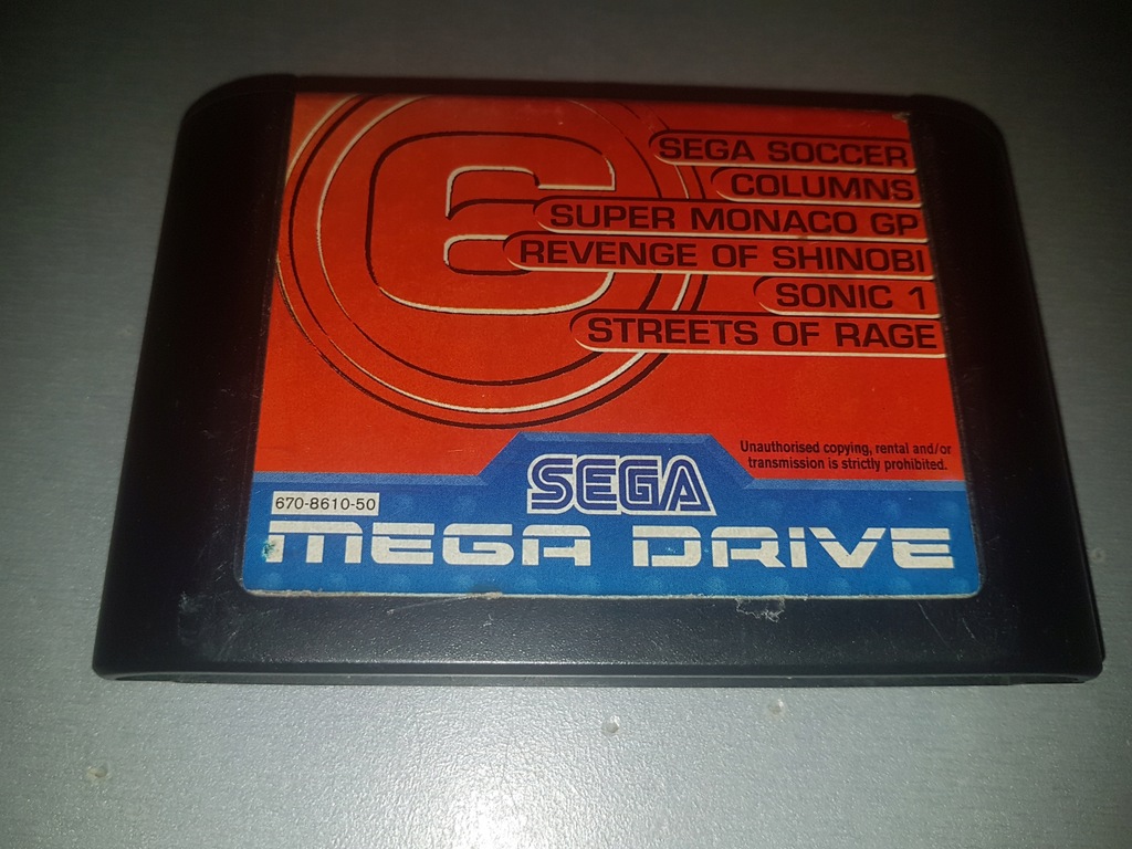 Gra Sonic 1 SUPER MONACO GP I INNE Sega Mega Drive