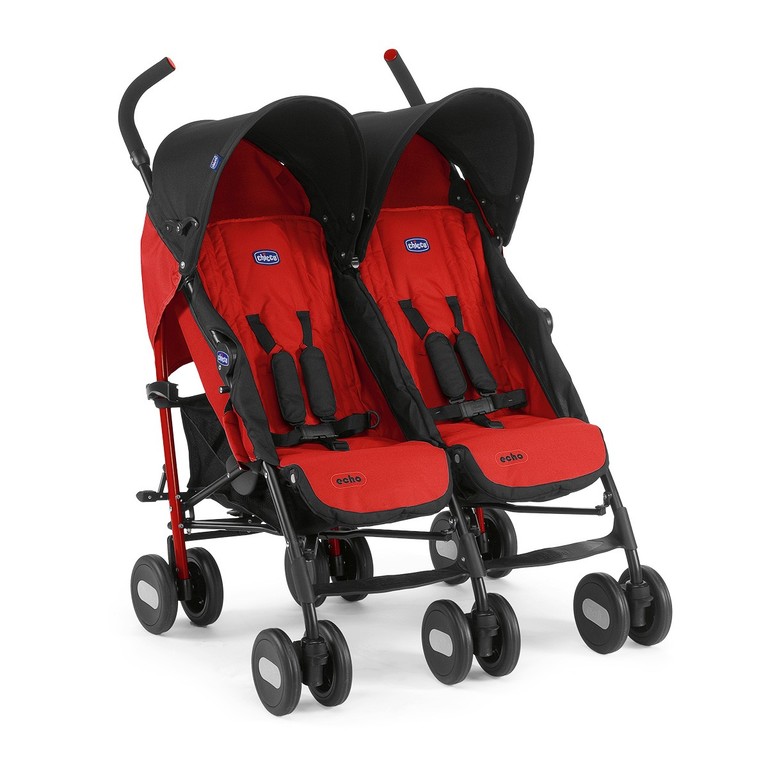 CHICCO ECHO TWIN BLIŹNIACZY SPACEROWY GARNET