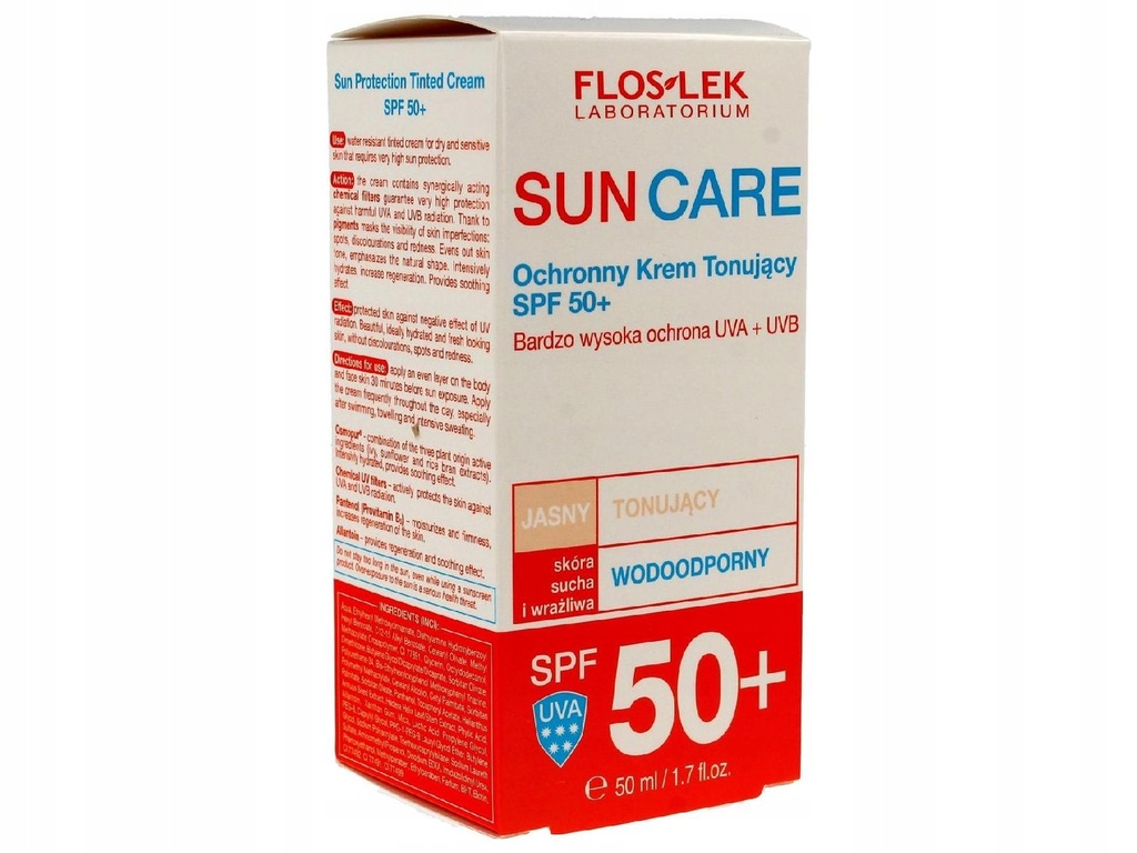 Floslek Sun Care Krem ochronny tonujący SPF 50ml