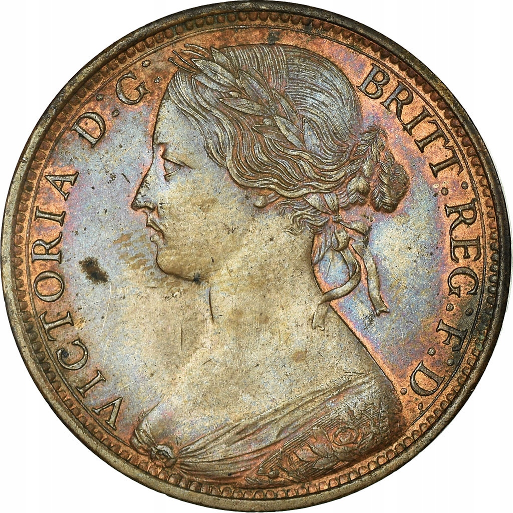 Moneta, Wielka Brytania, Victoria, Penny, 1862, MS