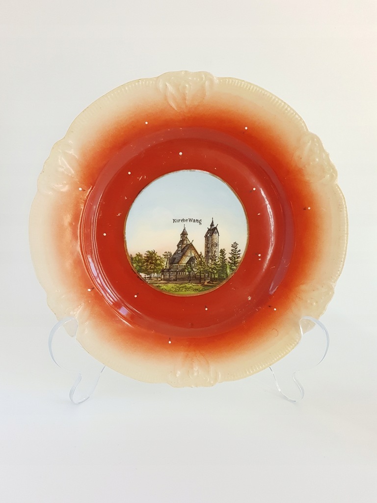 Świątynia Wang talerz stara pamiątka Kirche Wang