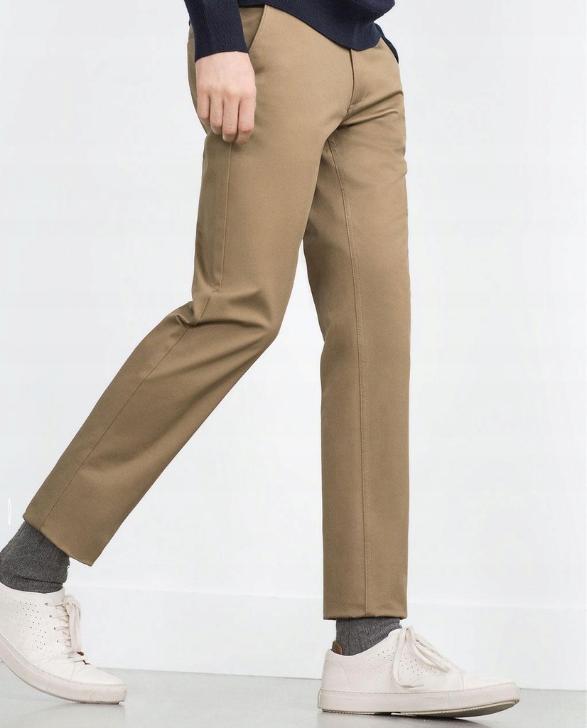 20V091 ZARA__MK4 SPODNIE CHINOS__W30