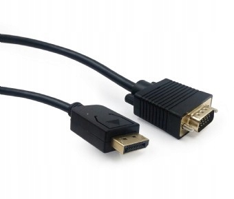 GEMBIRD Kabel DisplayPort VGA 1.8m czarny