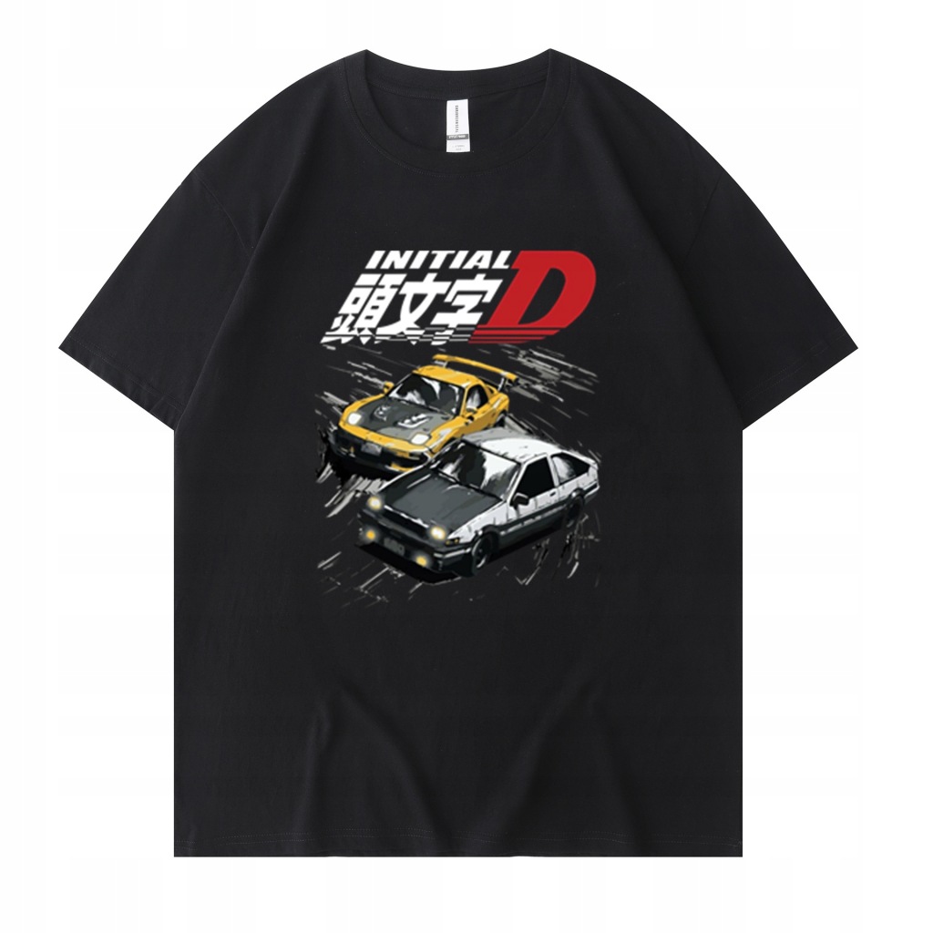 Męska koszulka z nadrukiem tekstowym Anime Head To