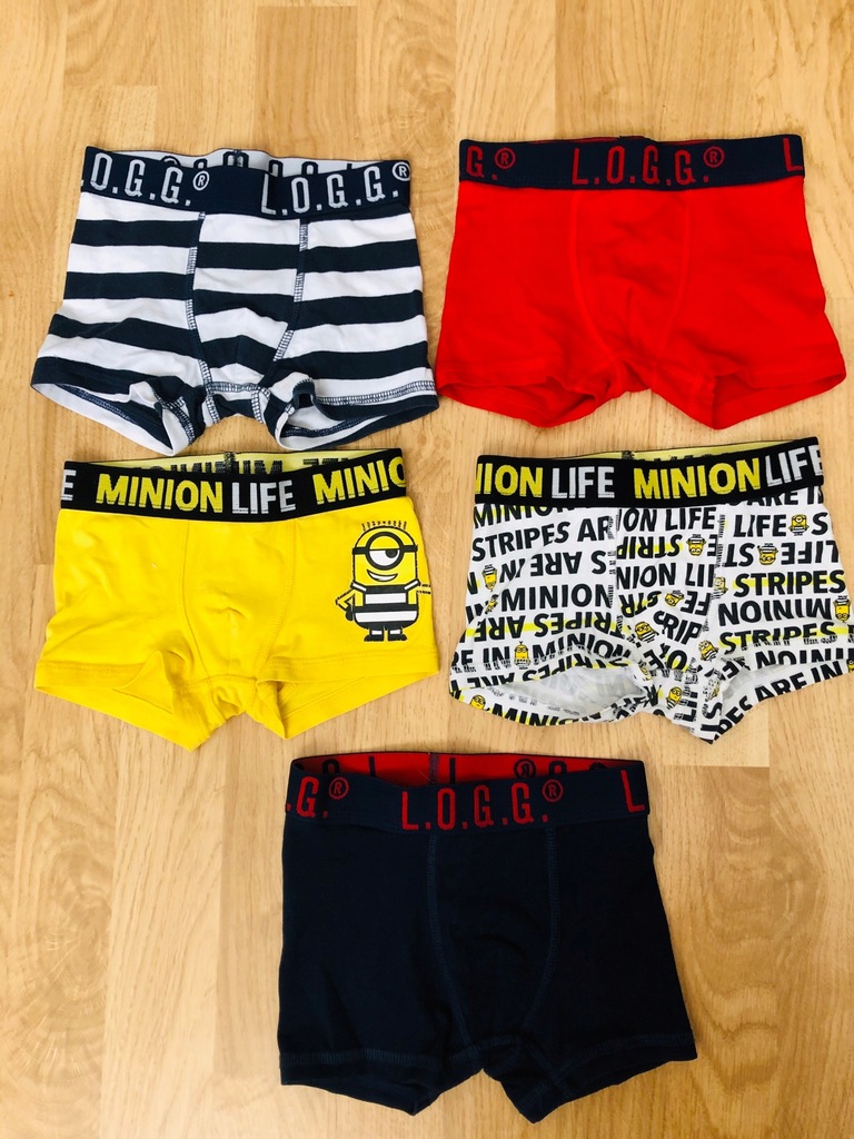 H&M bokserki 5 szt minionki 92