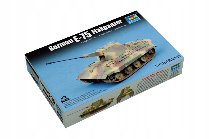 Model plastikowy Niemiecki E-75 Flakpanzer